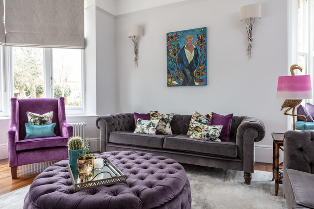 Victorian Rectory eclectic-living-room