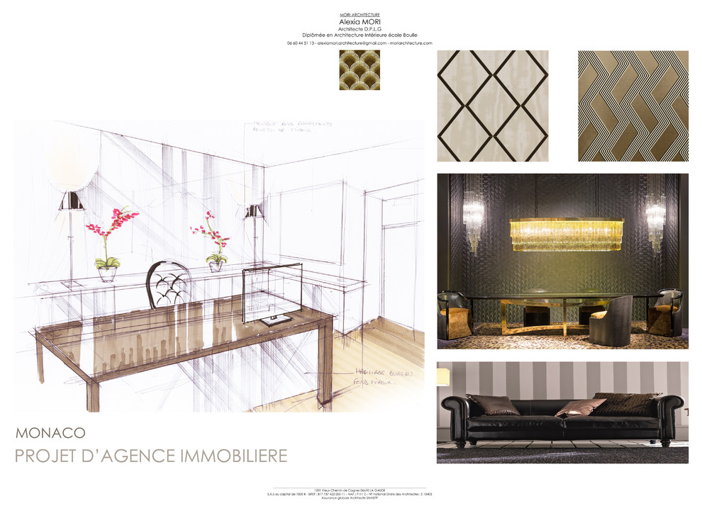 ESQUISSES D'ARCHITECTURE INTERIEURE