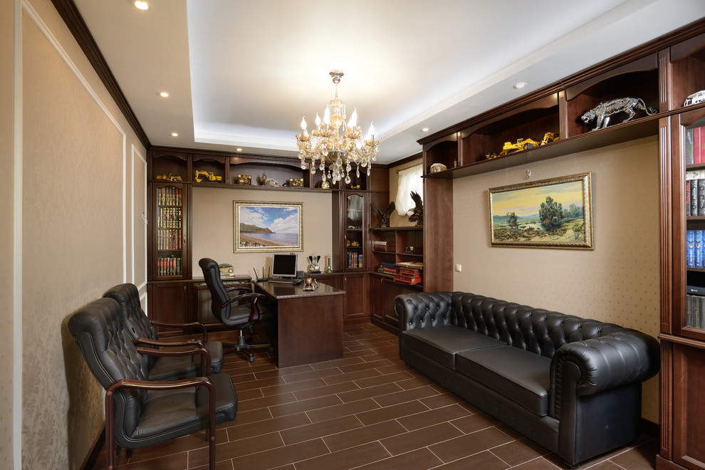 Интерьер загородного дома в классическом стиле 240м2