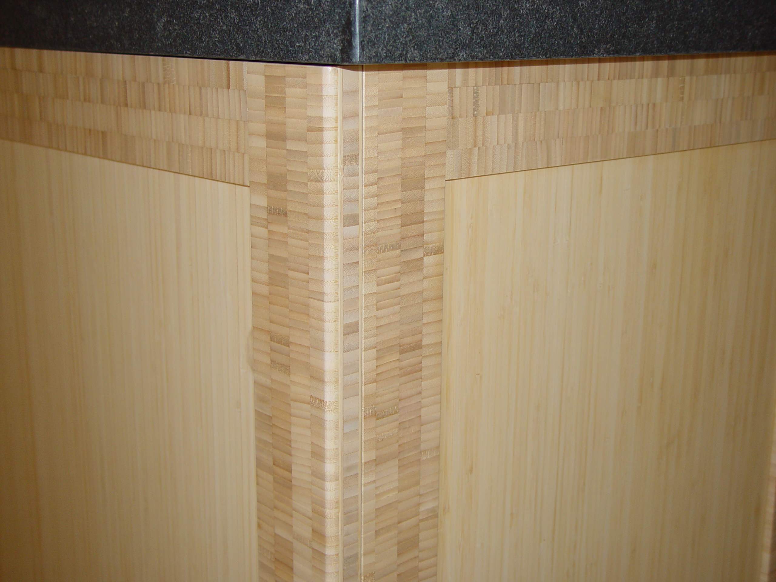 Natural Bamboo Contemporary Kitchen - Orinda (corner detail)