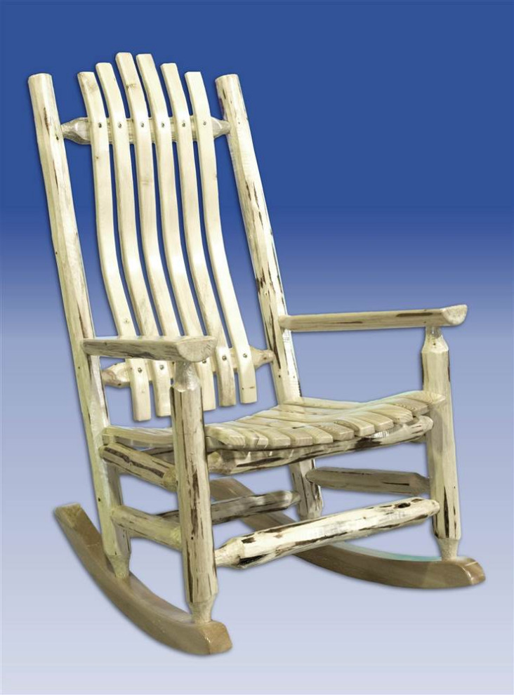 44 in. Montana Adult Log Rocker (Ready To Finish)