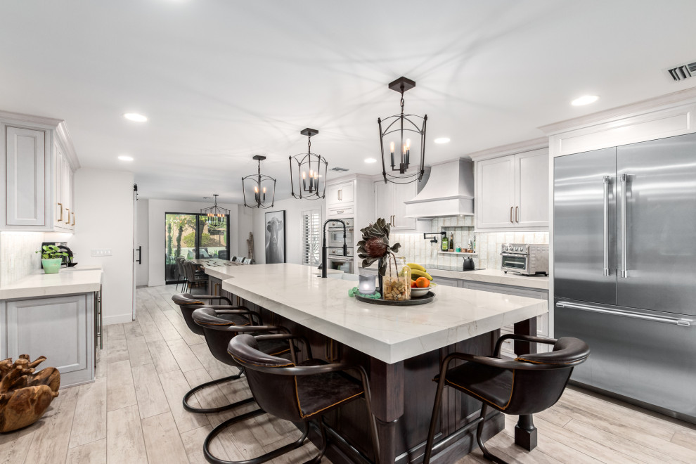Example of a mountain style kitchen design in Phoenix