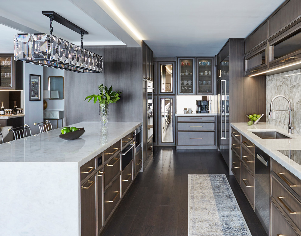 Kitchen - transitional kitchen idea in Chicago