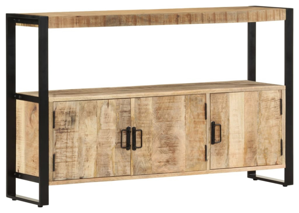 vidaXL Cabinet Kitchen Storage Cabinet for Hallway Entryway Solid Wood Mango