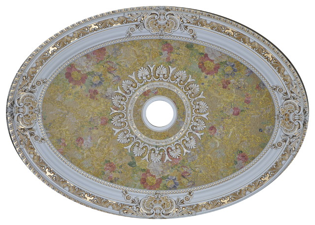 Artistry Lighting Antique White Ceiling Medallion Oval