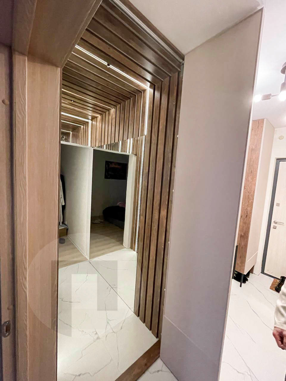 Шкаф в прихожую c потайным входом в комнату