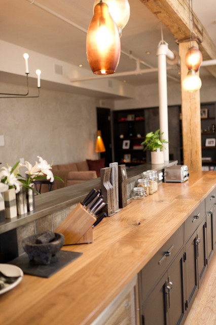 Tribeca Loft industrial-kueche