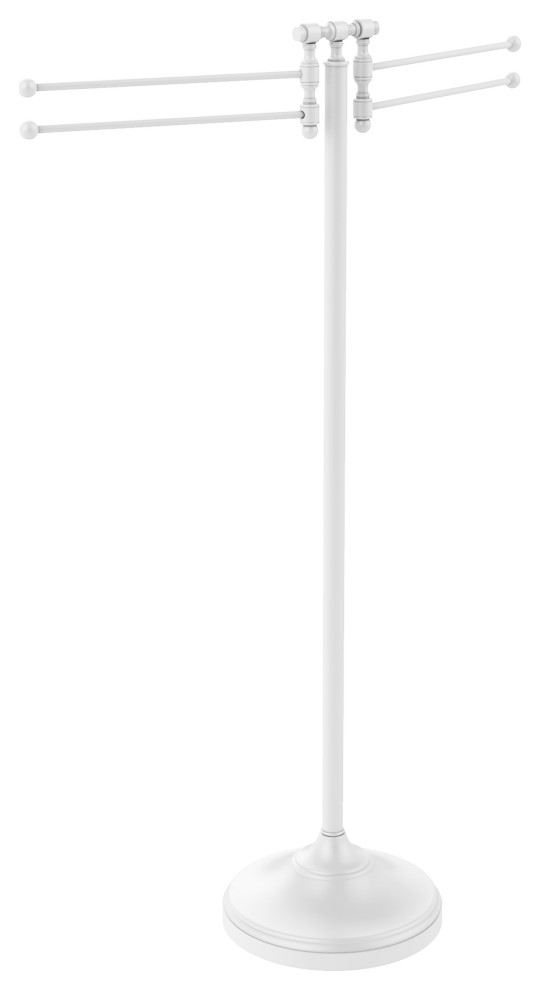 Towel Stand With 4 Pivoting Swing Arms Traditional Towel Racks