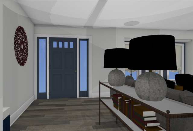 Oak Forest Split Level transitional-rendering