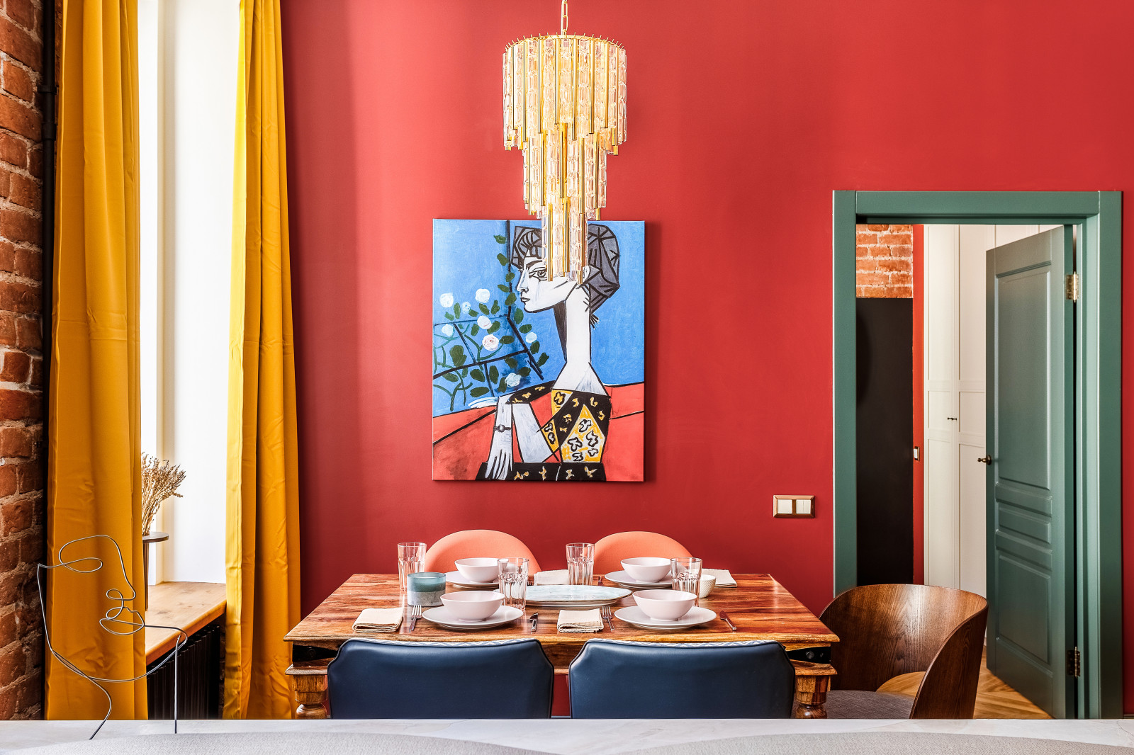 Яркие апартаменты для сдачи в аренду в центре Москвы