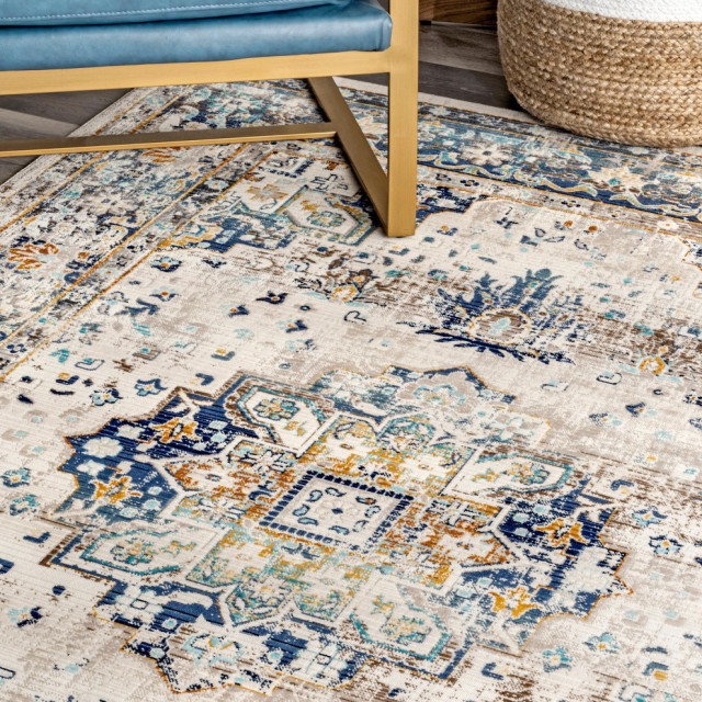 nuLOOM Ainsley Fading Token Traditional Vintage Area Rug, 9'x12 ...
