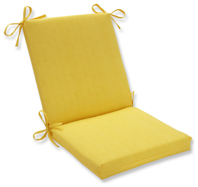 Fresco Melon Squared Corners Chair Cushion, Yellow