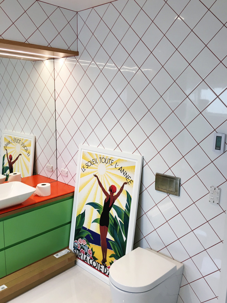 Photo of a scandinavian bathroom in Christchurch.