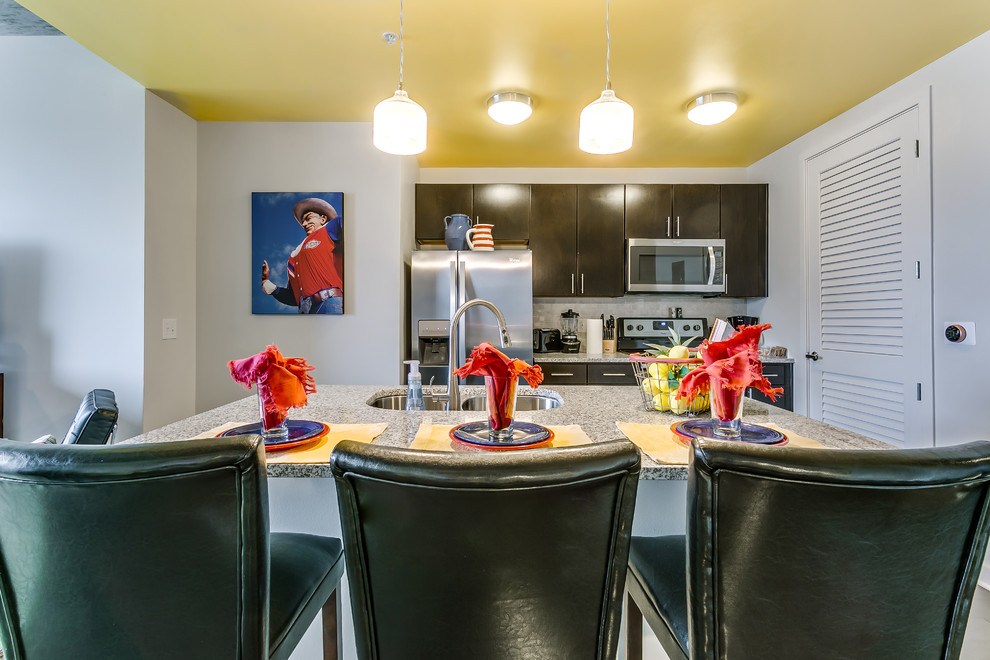 Kitchen - transitional kitchen idea in Dallas