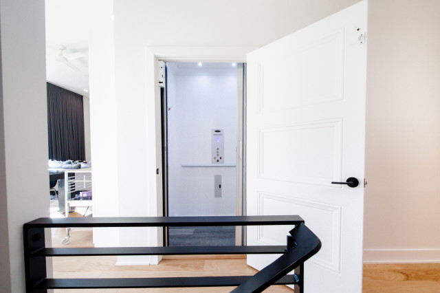 Ultra-Modern 3-Story modern-staircase