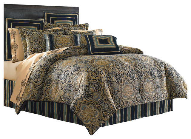 Five Queens Court Palmer 4 Piece King Comforter Set Traditional