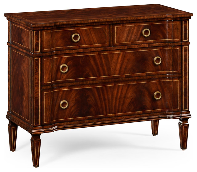 Regency Style Mahogany Reverse Breakfront Chest of Drawers