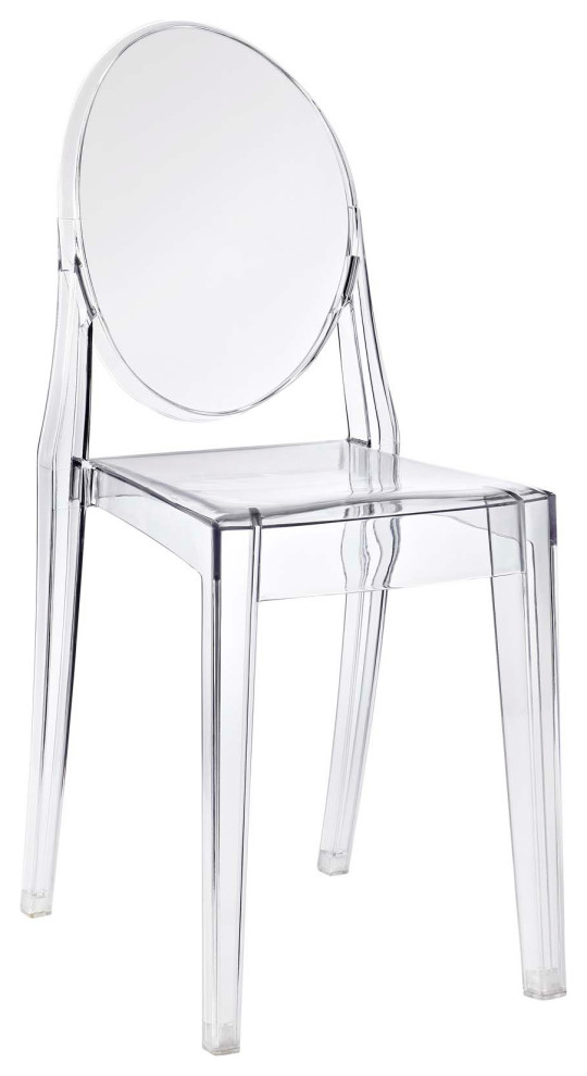 Casper Dining Side Chair, Clear