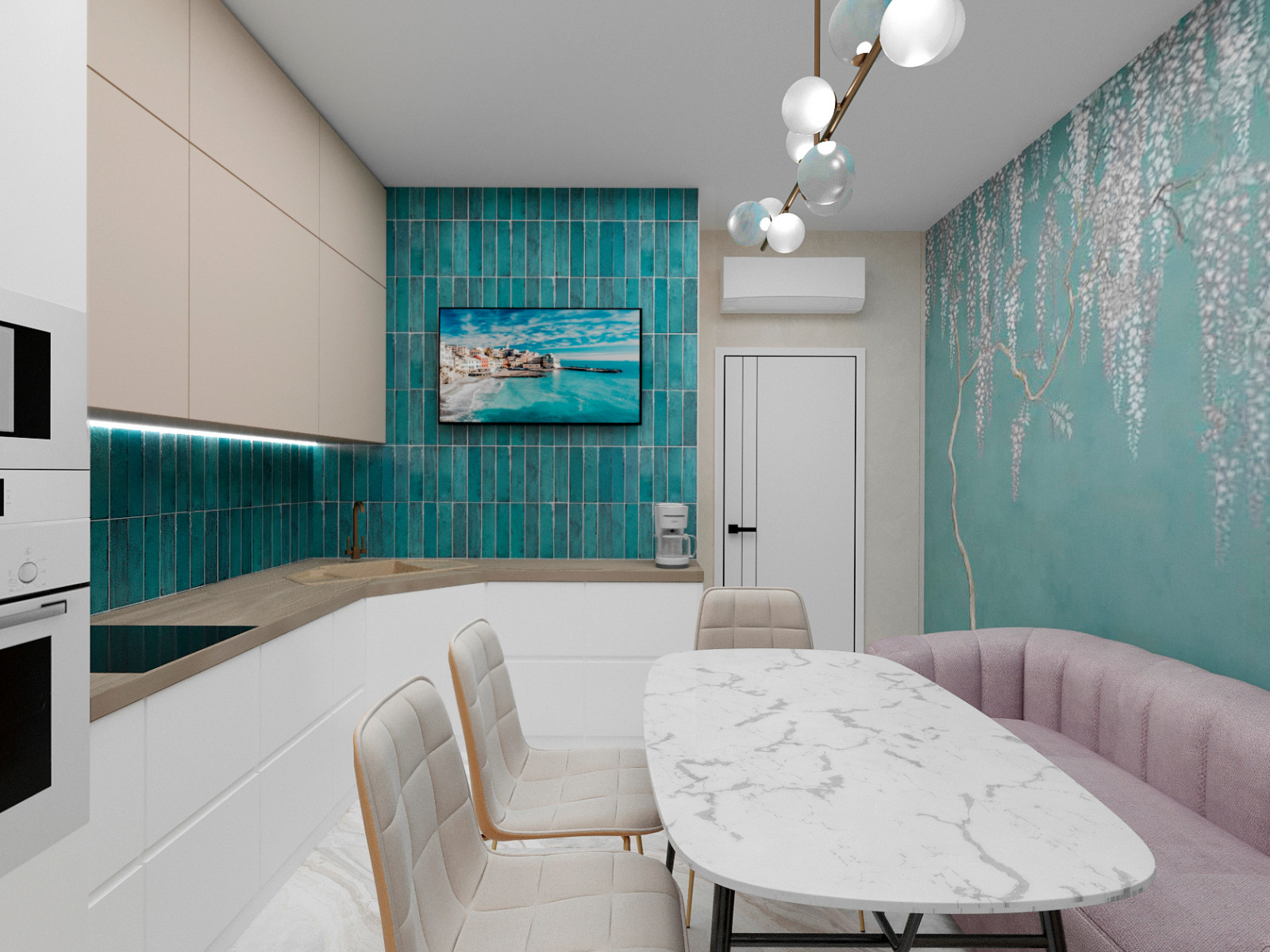 Солнечный остров. Дизайн 3-х комнатной квартиры