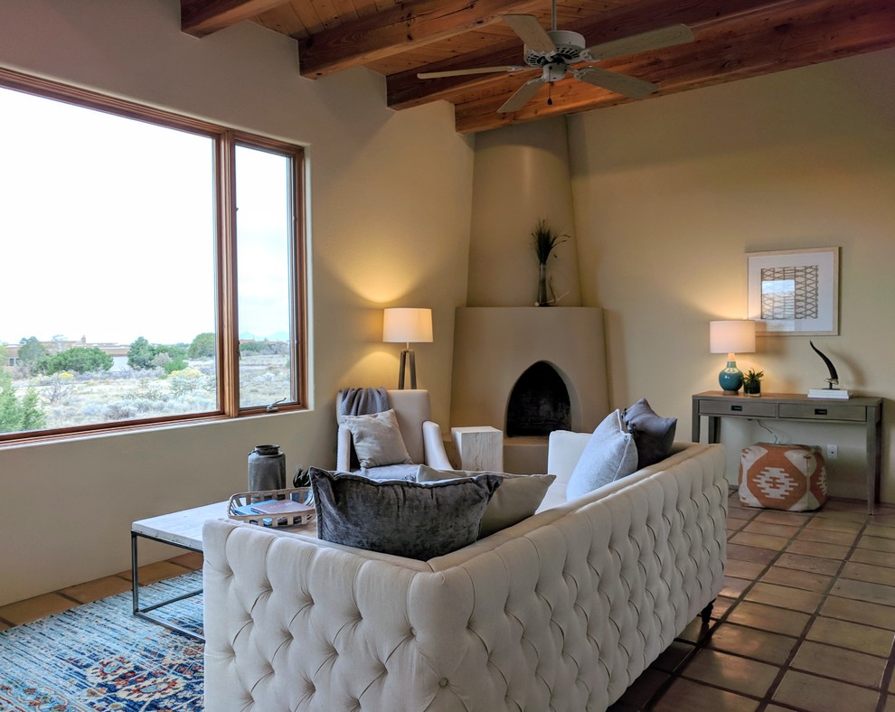 pueblo style living room