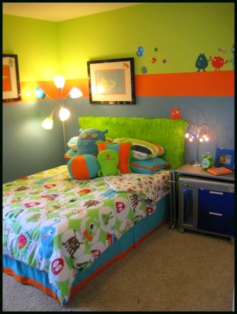 monster boy's room - modern - kids - atlanta -modern nest interiors