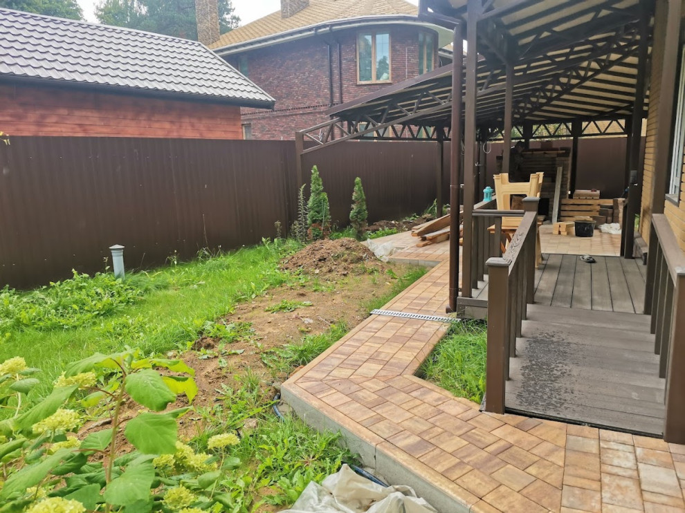 Реализация ландшафтного проекта на площади 300м2.