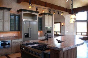 Inspiration for a rustic home design remodel in Orange County