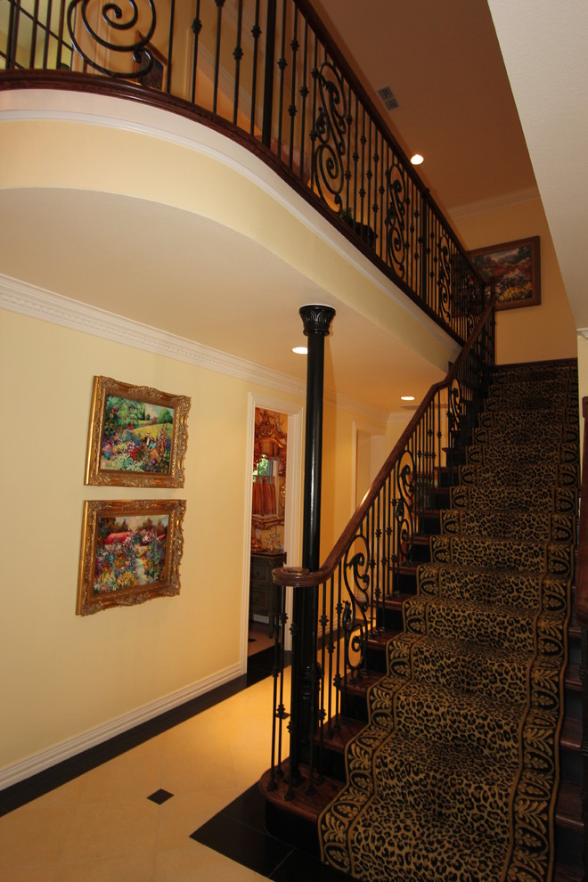 Inspiration for a mid-sized traditional staircase in Other.