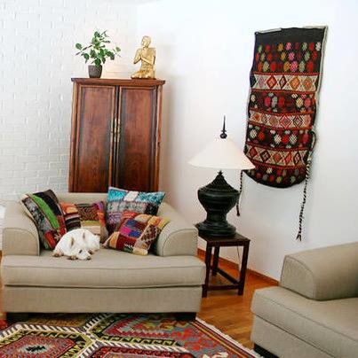 Photo of an eclectic living room in Malmo.