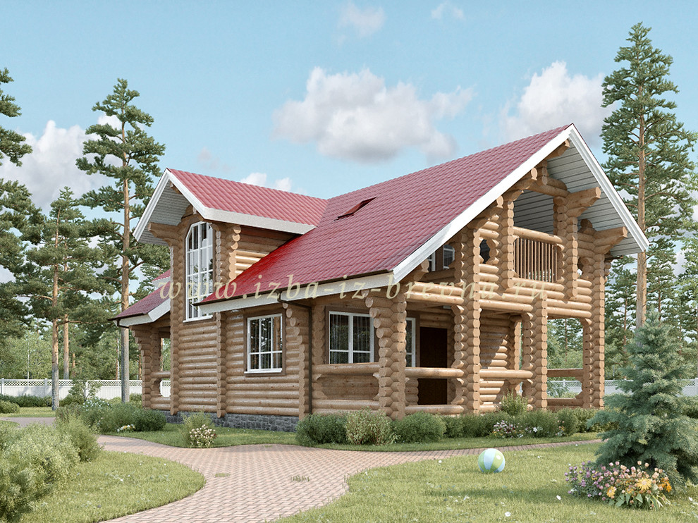 Проекты бань из оцилиндрованного бревна