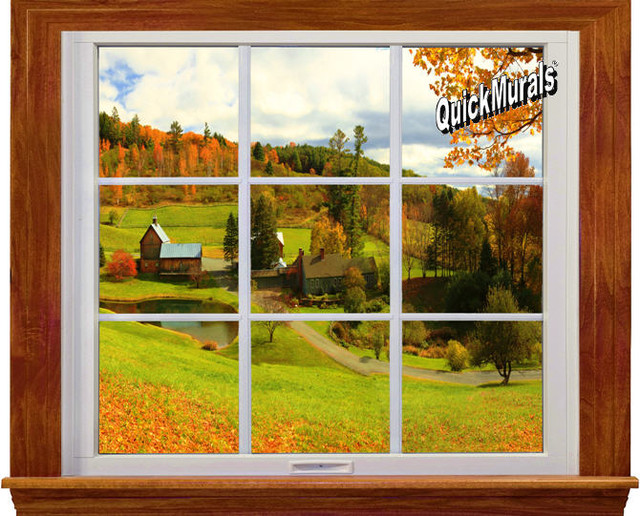 Country Window 1 Contemporary Wall Decals by The Home Store Houzz