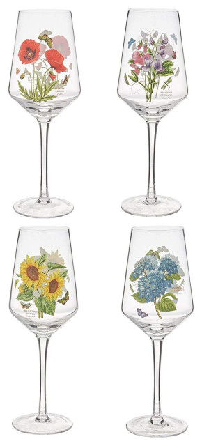Portmeirion Botanic Garden Set of 4 Wine Glasses