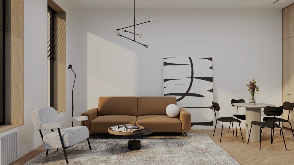 Гостиная из проекта "Блик заката" (Авторский квартал Машаров)