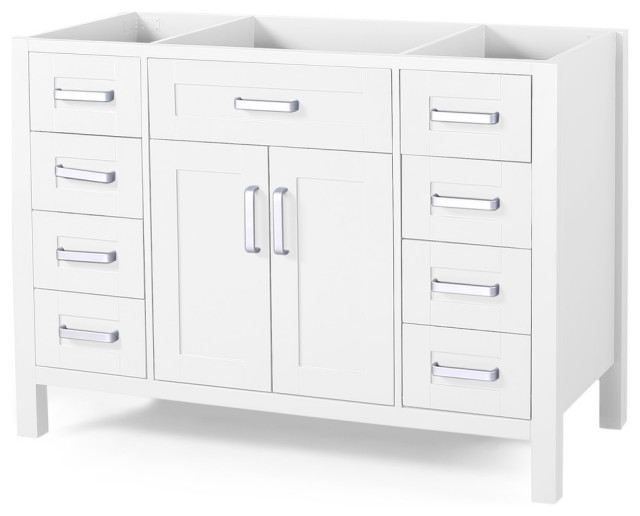 Grace Contemporary 48 Wood Bathroom, 48 In Bathroom Vanity Without Top