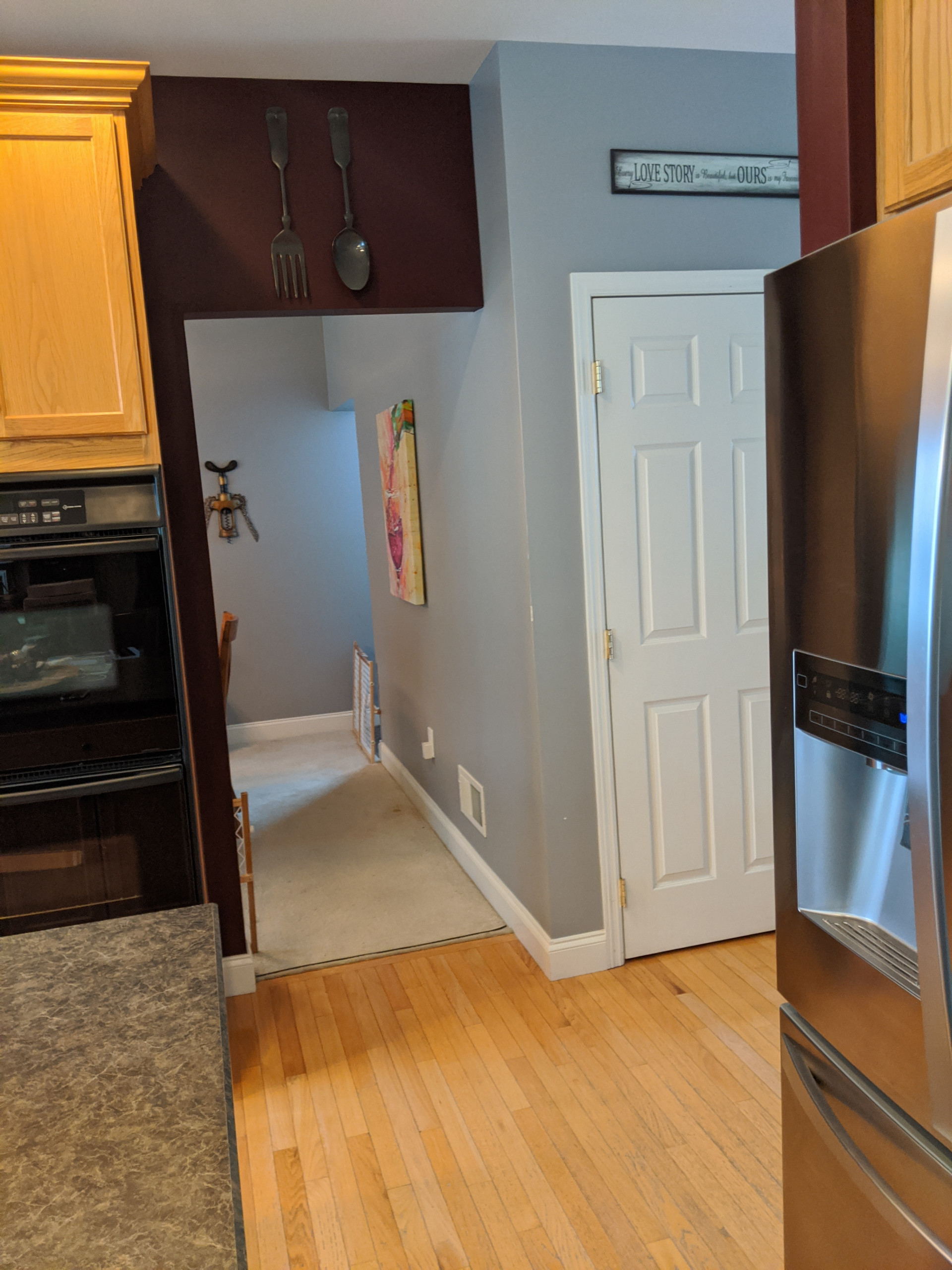 Blue & White Transitional Kitchen Remodel