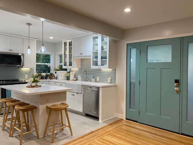 Richmond Kitchen with Custom Handmade Backsplash