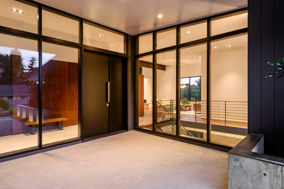 Inspiration for a modern entrance in Seattle.