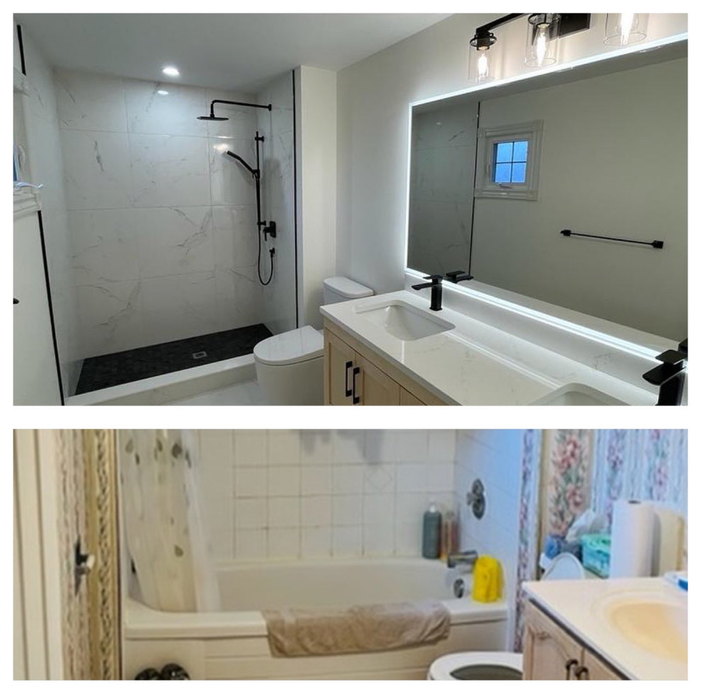 Three Washrooms Remodeling - Streetville in Mississauga