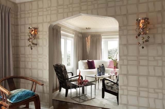 Art Deco Condo nyklassisk-vardagsrum