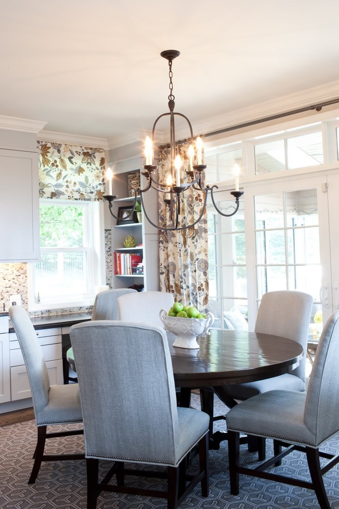 Photo of a transitional kitchen/dining combo in Baltimore.
