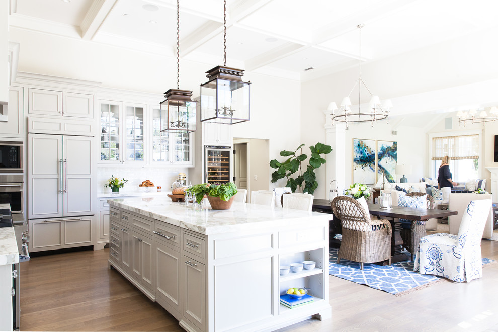 Transitional home design photo in Denver