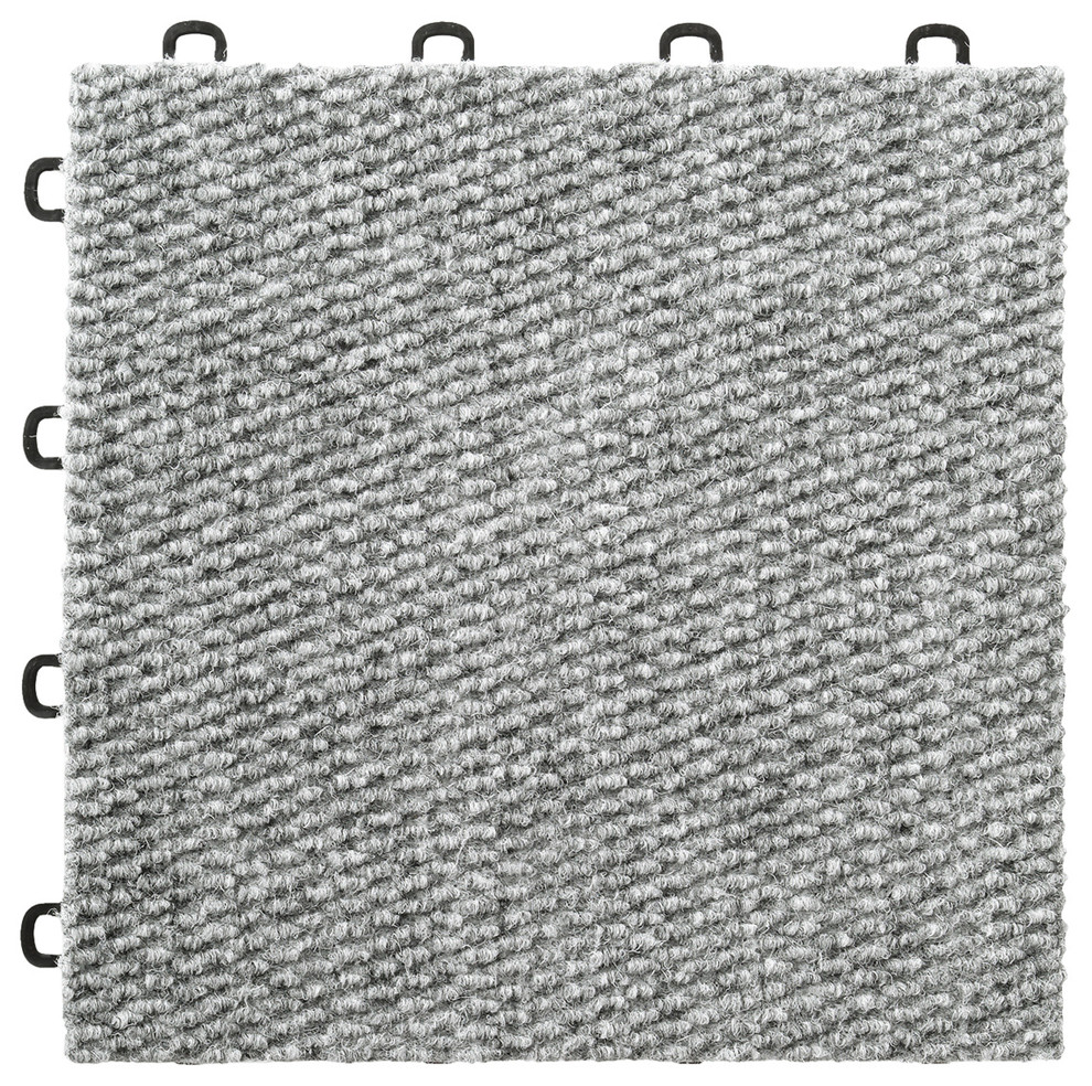 12"x12" Premium Interlocking Carpet Floor Tiles, Set of 20