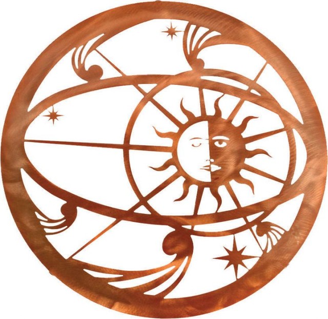 Sun And Moon Wall Art southwest metal wall art celestial sun moon 18" - rustic - artwork Sun And Moon Wall Art southwest metal wall art celestial sun moon 18" - rustic - artwork