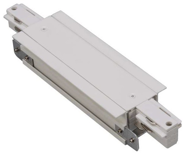 WACLighting W Track, Recessed I Connecter, White Traditional Track