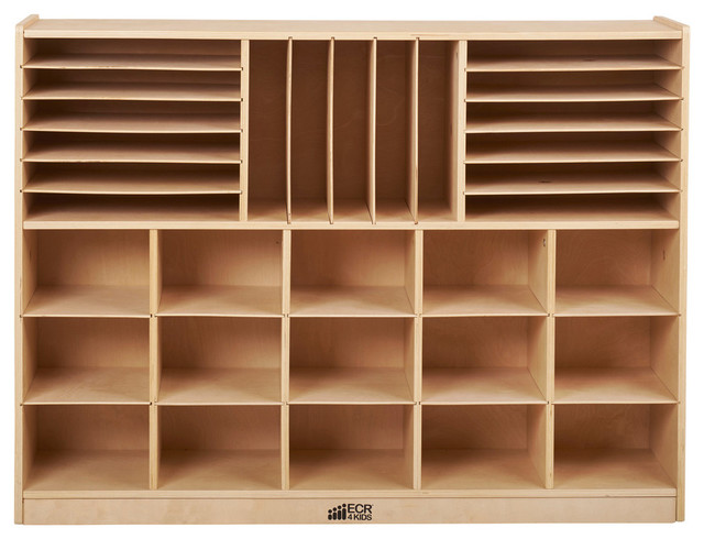 birch multi, section storage cabinet - contemporary - storage
