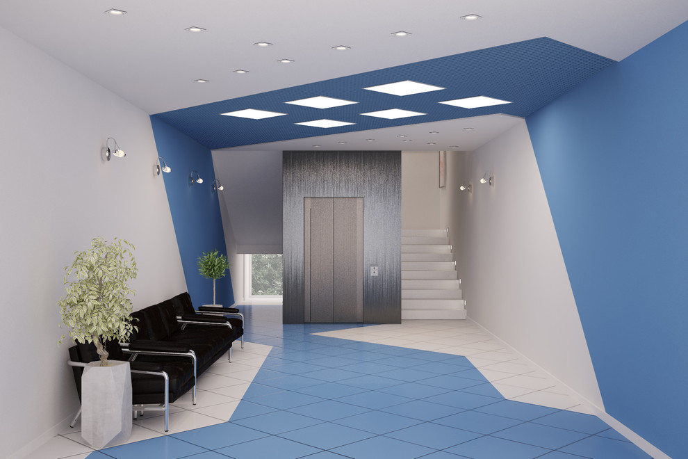 Интерьерное решение холла общественного помещения