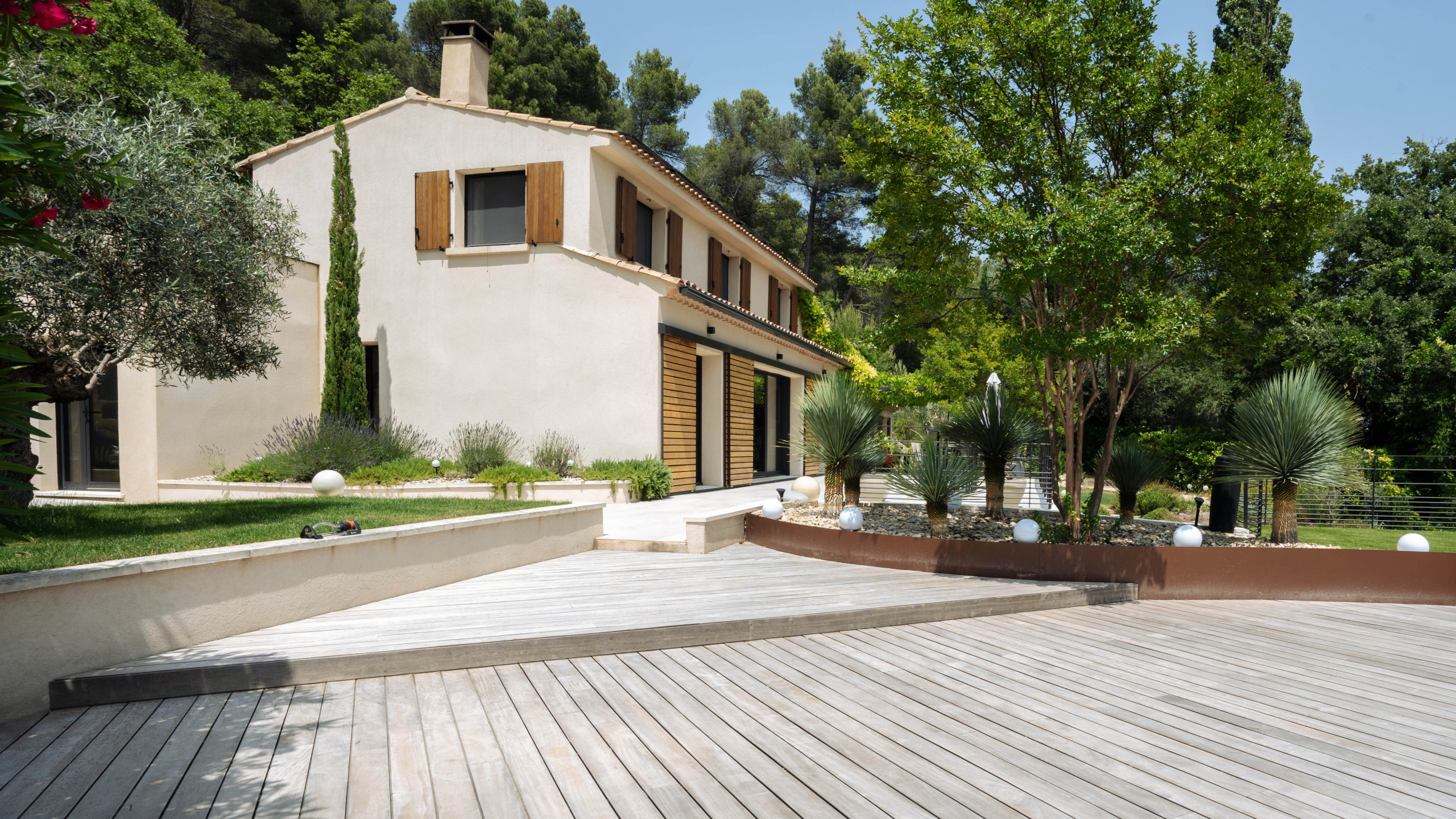 Liaison piscine-maison