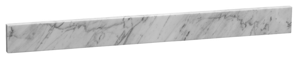 Ronbow Marble Backsplash, Carrara White, 37"x3"
