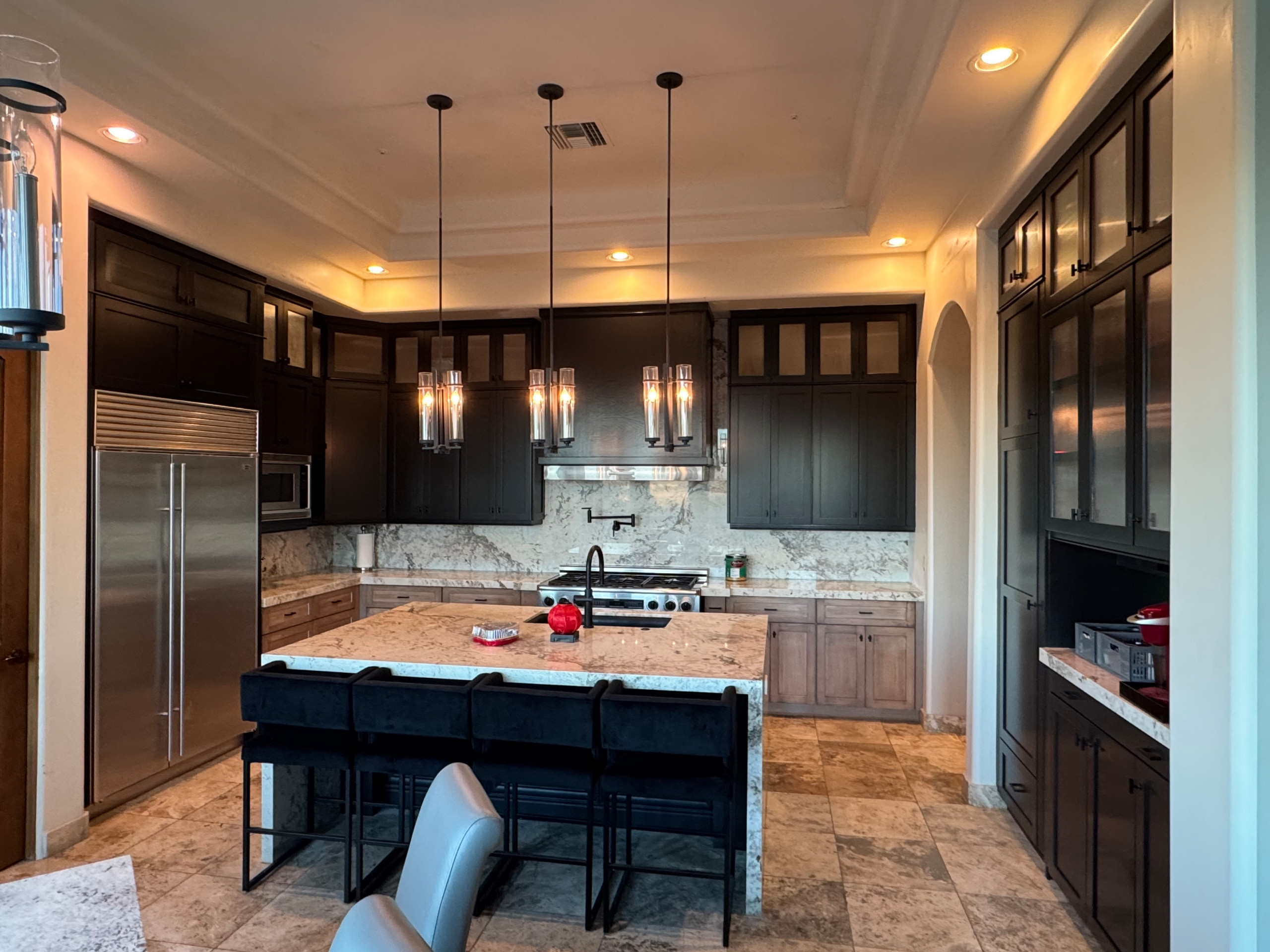 Two Tone Kitchen Reface and Partial Build