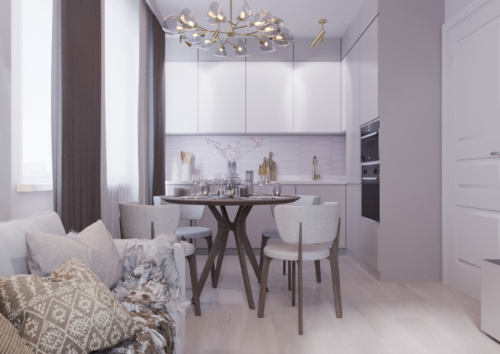 Dusty Rose Living Room & Kitchen